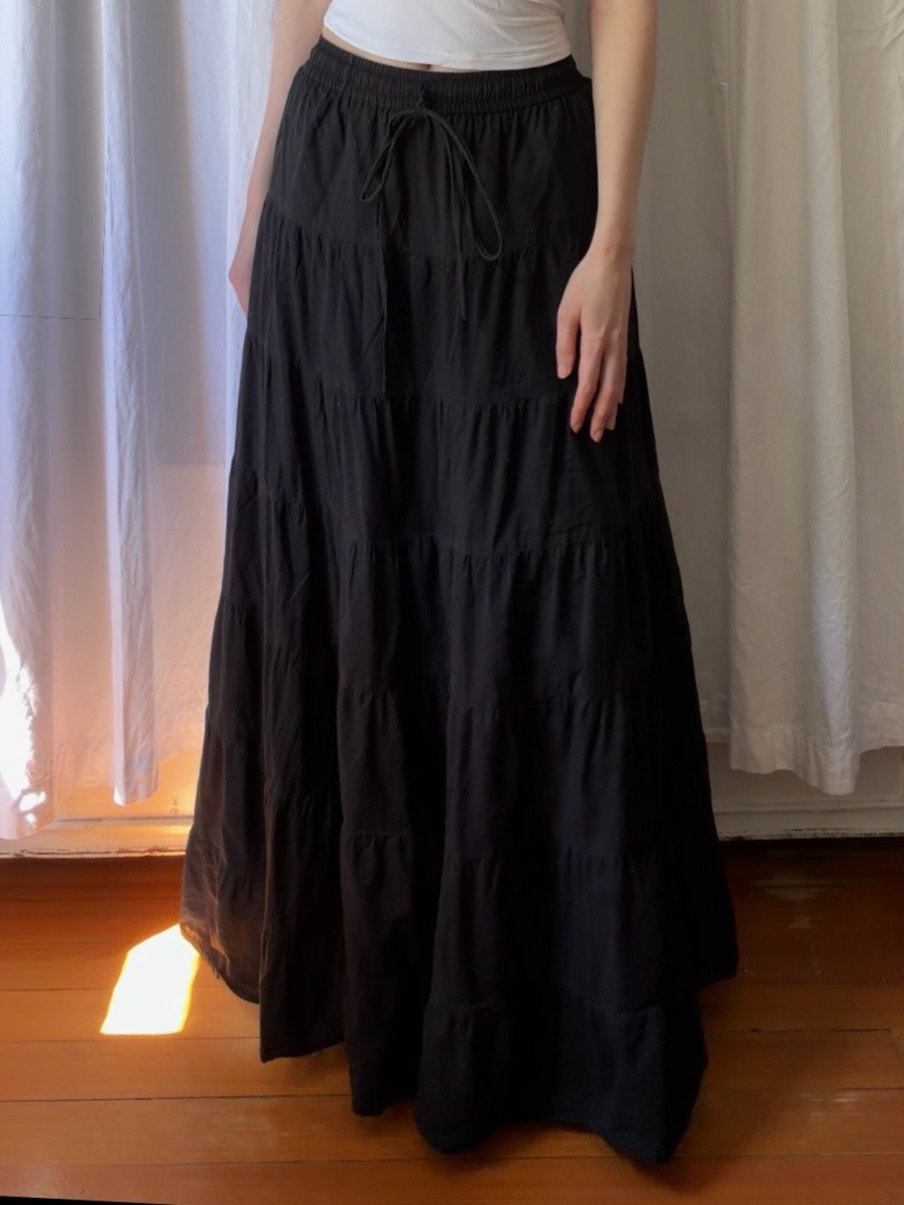 🖤Tiered Maxi Cotton Skirt🖤
